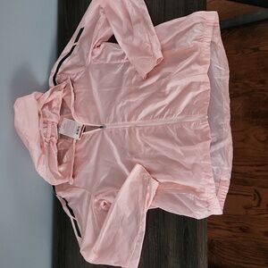 Saucony Light Pink Pack It Hooded Run Shield Jacket